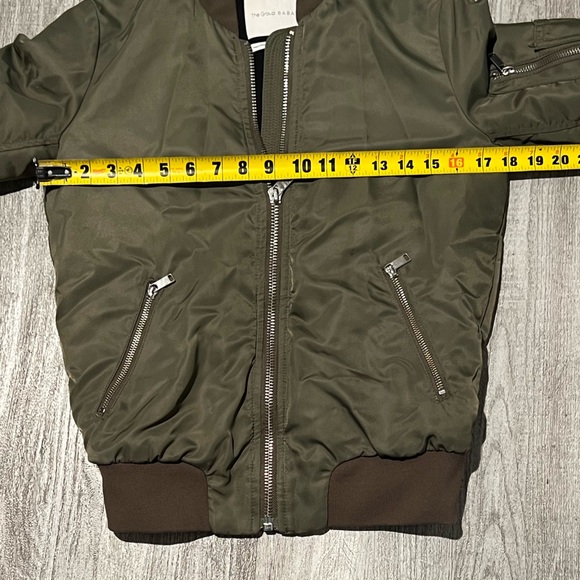 The Group Babaton army green zip up bomber jacket - Picture 11 of 16